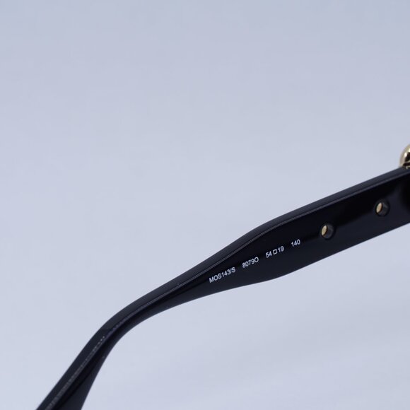 Moschino MOS143/S 0807 9O Square Sunglasses - Black/Grey - Picture 7 of 8